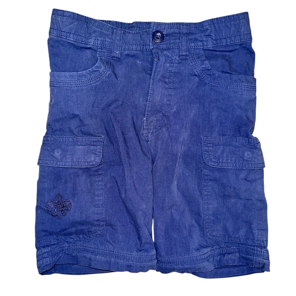 (BSA)‎ Cub Scout Youth Navy Blue Cargo Shorts Size 6/7